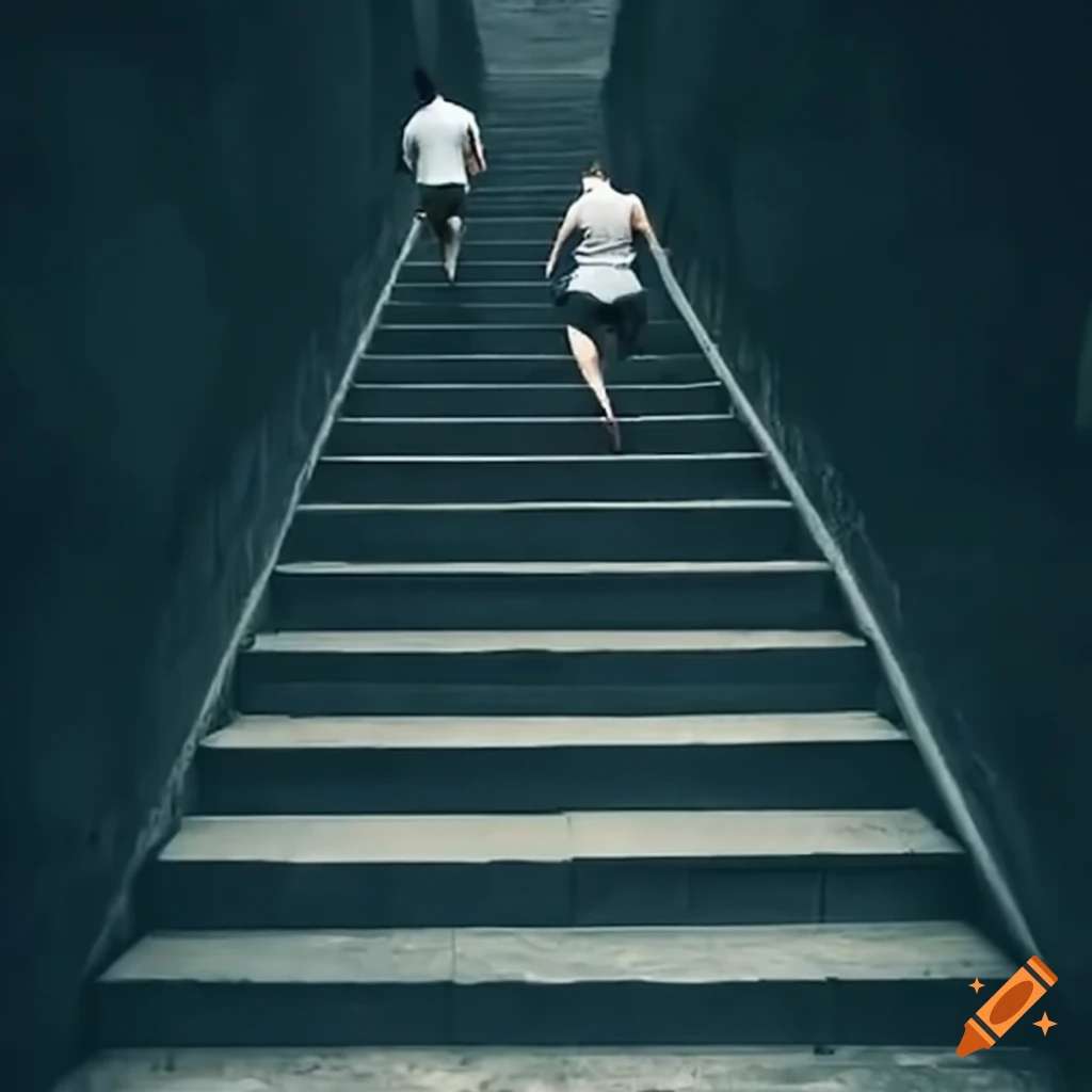 symbolic image of stairs representing human destiny