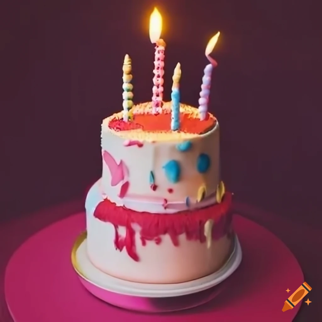 birthday cake inspired by Scarlett Johansson