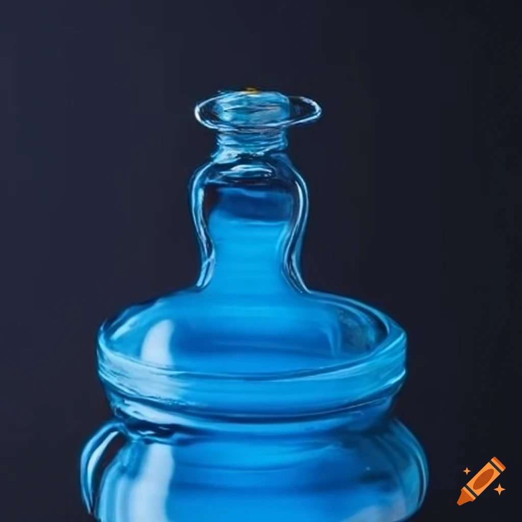 clear water in a potion bottle