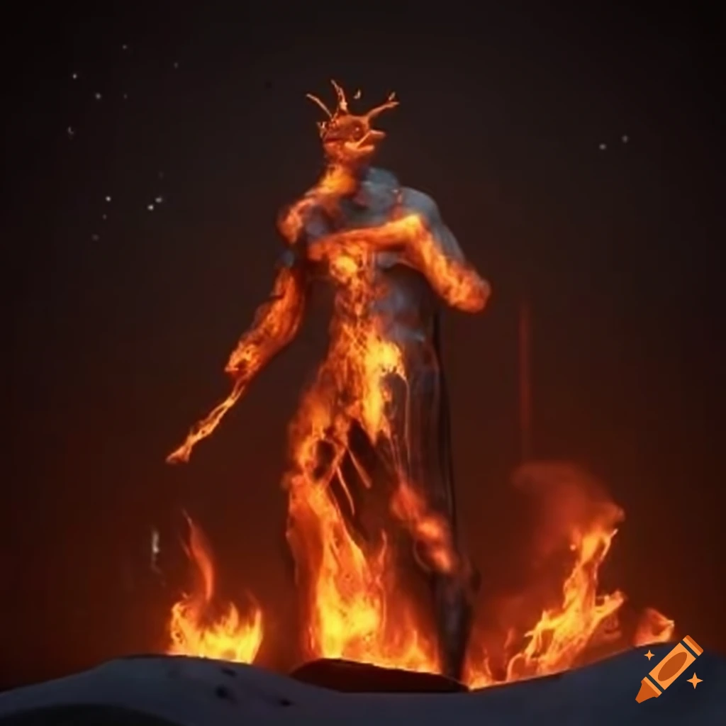 image of Vulcan, the god of fire