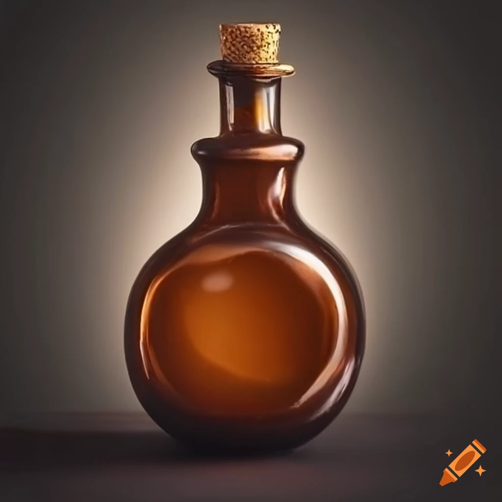 brown potion bottle