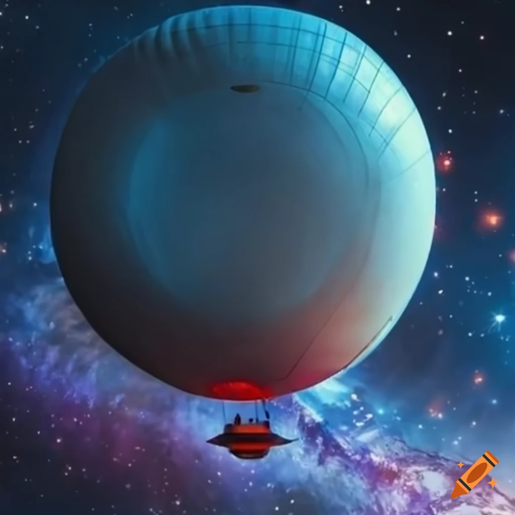 Starship Enterprise and balloon artwork