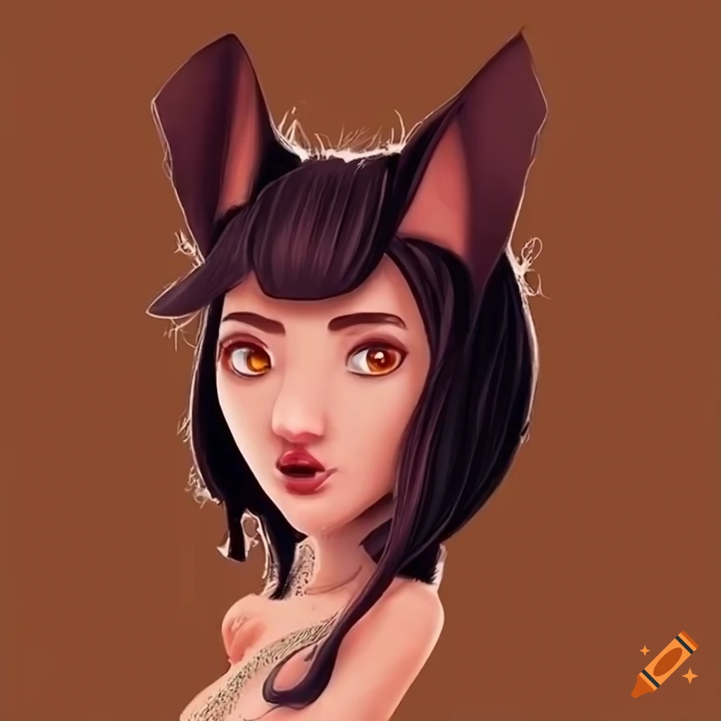 woman character with bat features