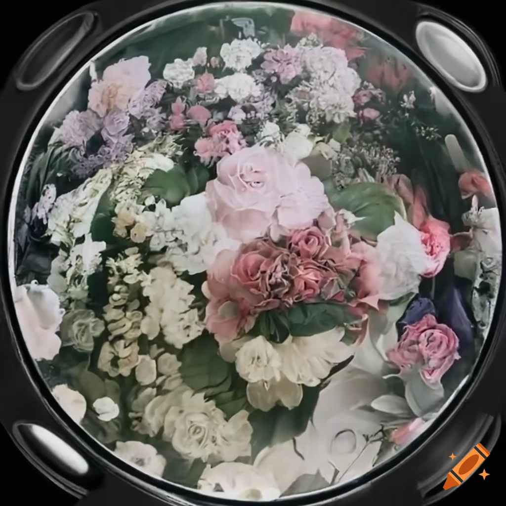 vintage flower shop captured with fisheye lens