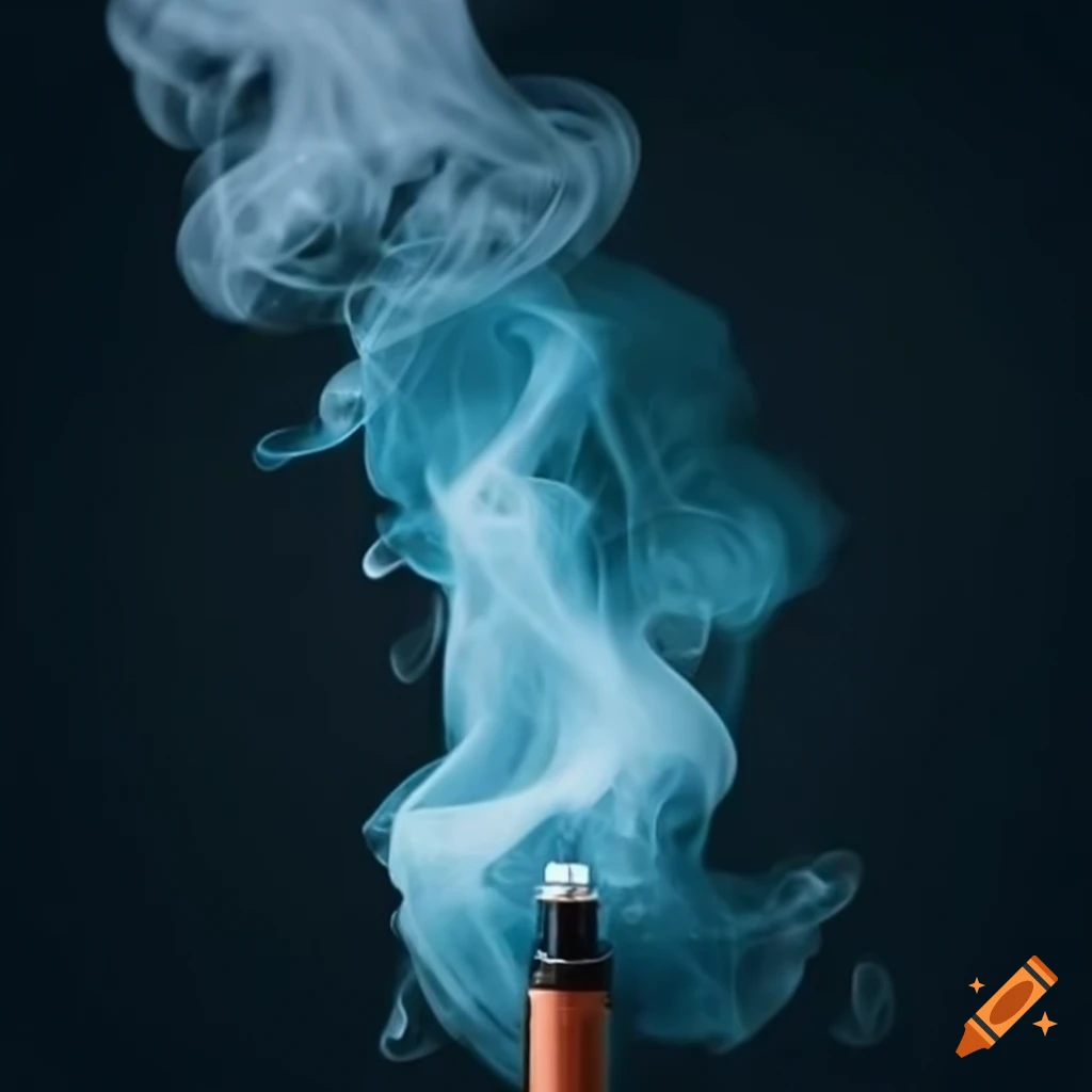 person smoking vape
