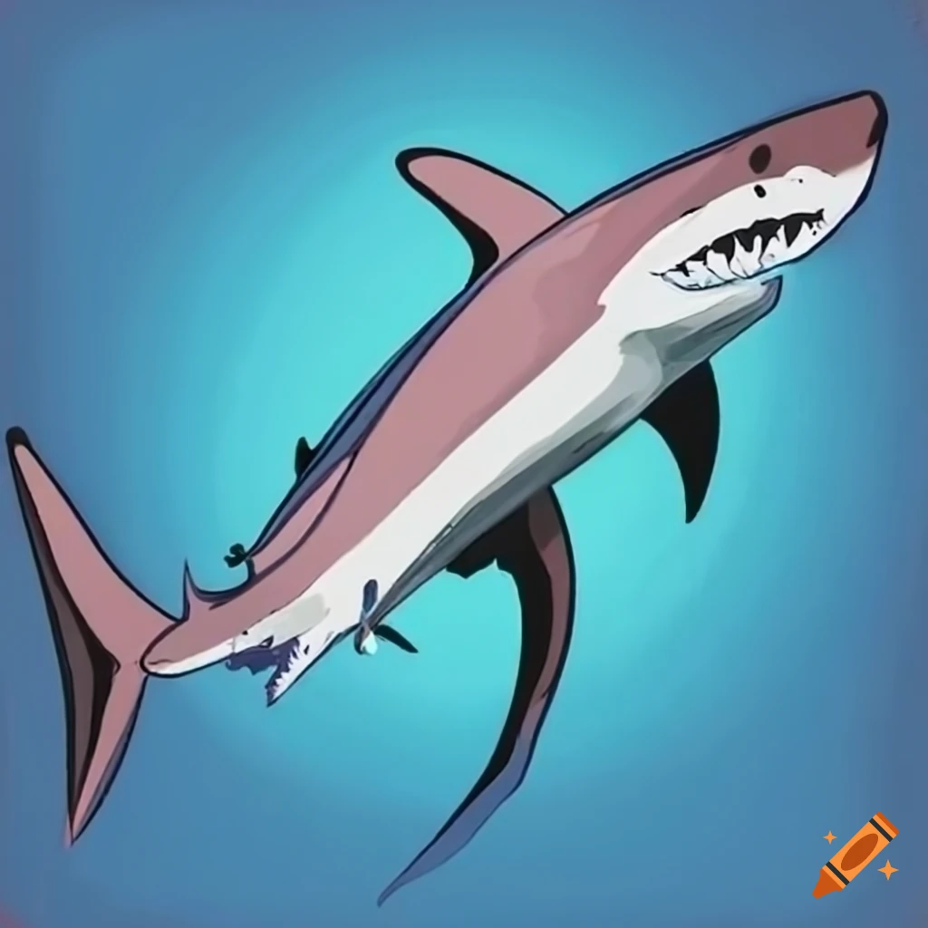 shark swimming in the ocean