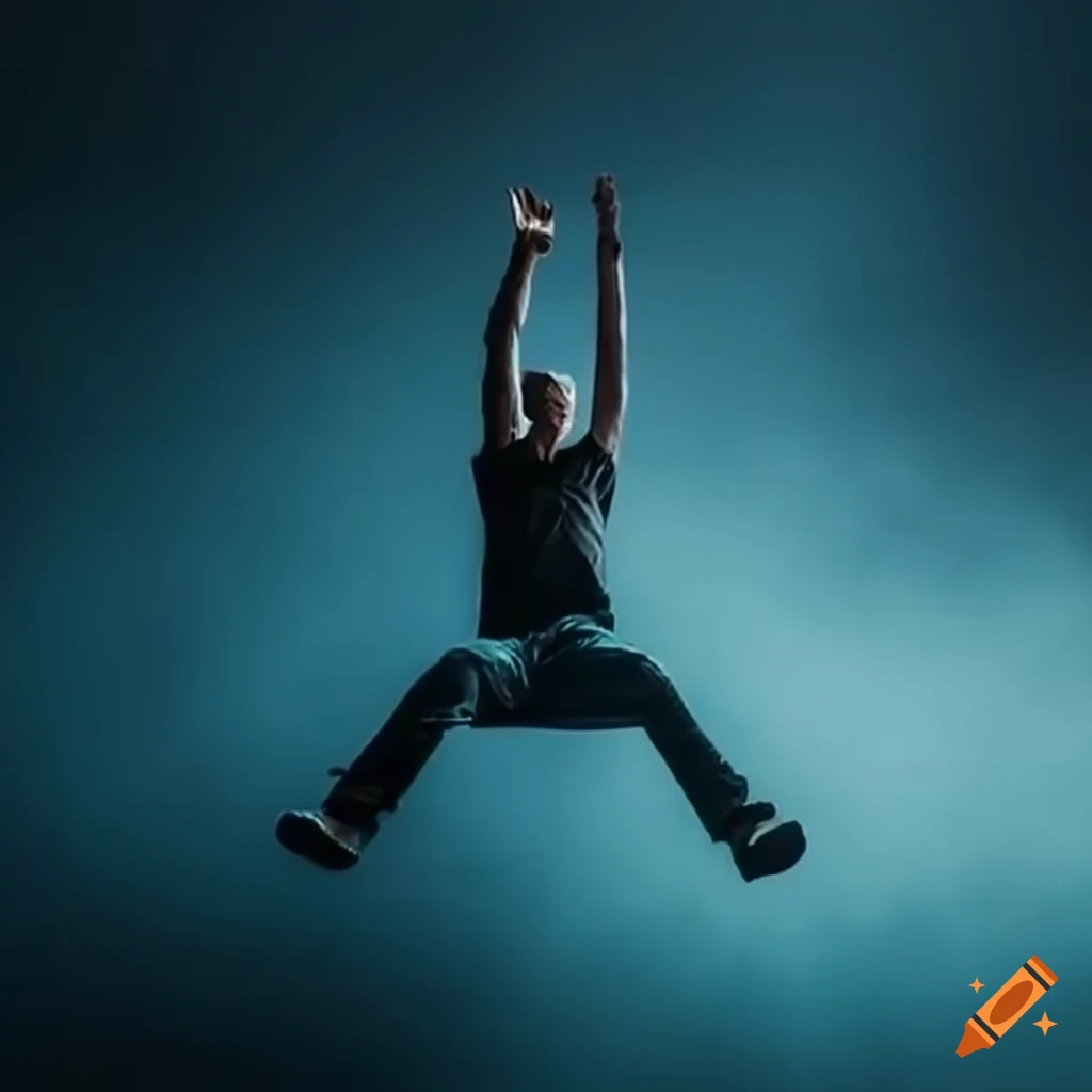 symbolic image of a man climbing stairs