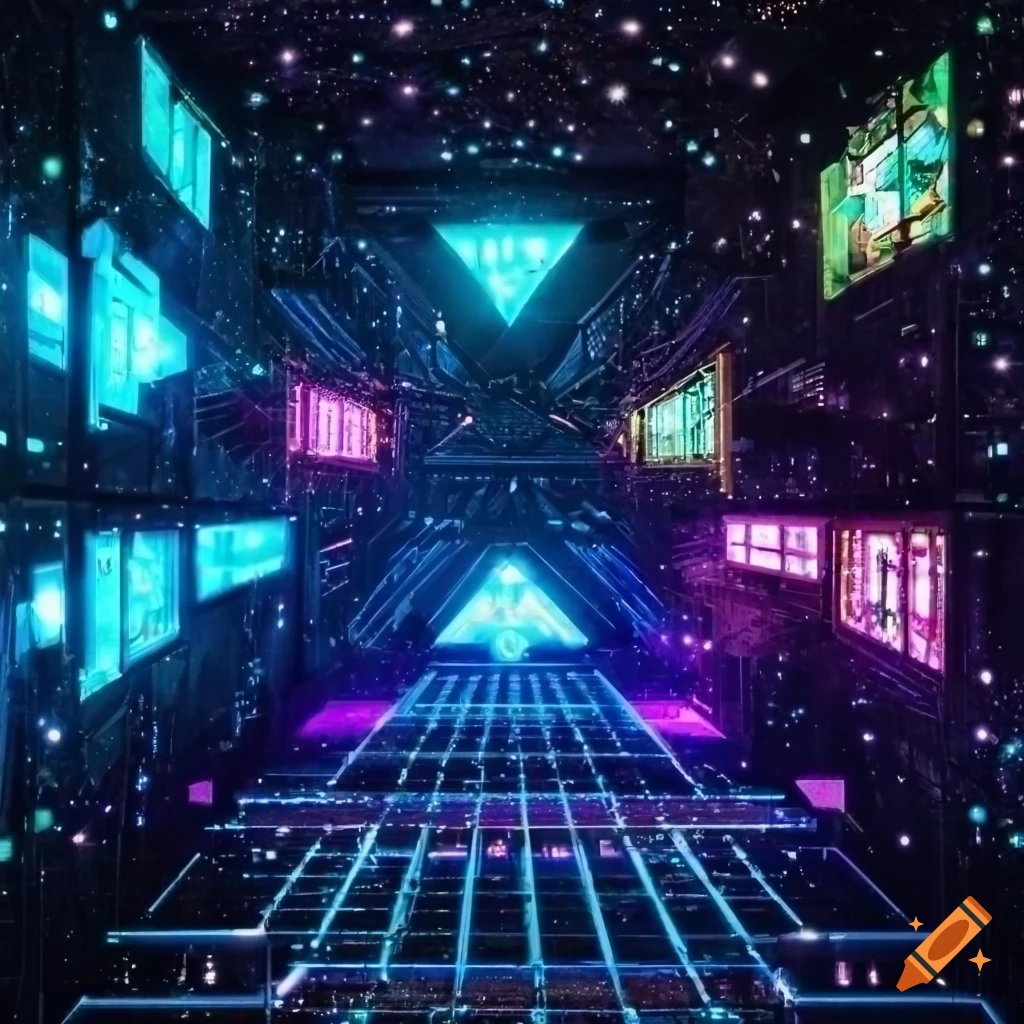image of a male cyberpunk mage in a blue robe