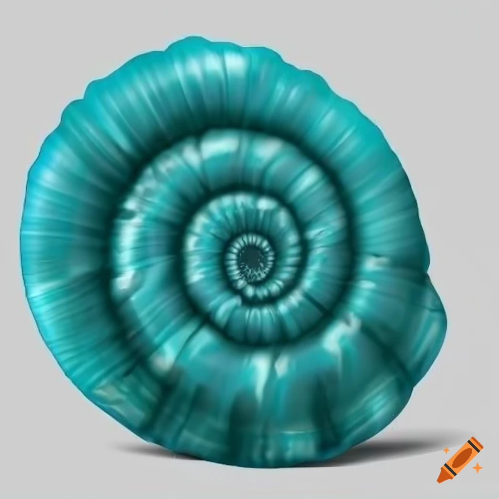 cartoon seashell on white background