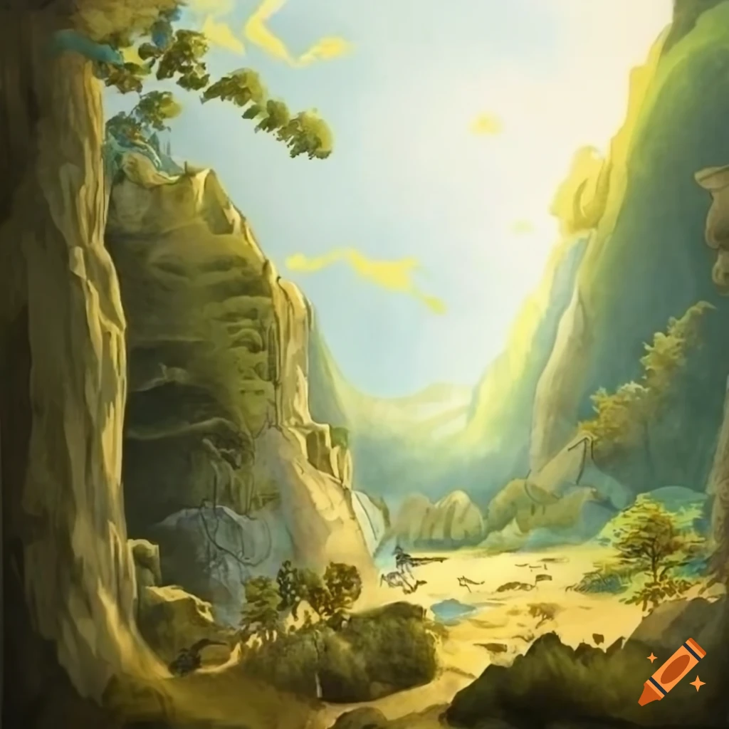 small ancient Greek fantasy landscape map