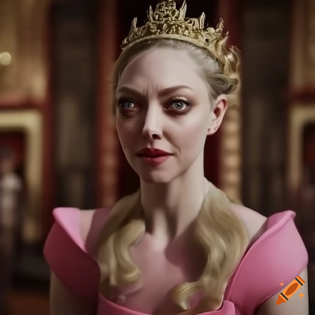 sci-fi queen with a group of people in a royal room