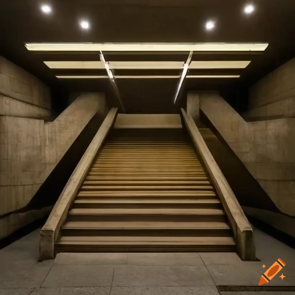 interior of a brutalist architectural masterpiece