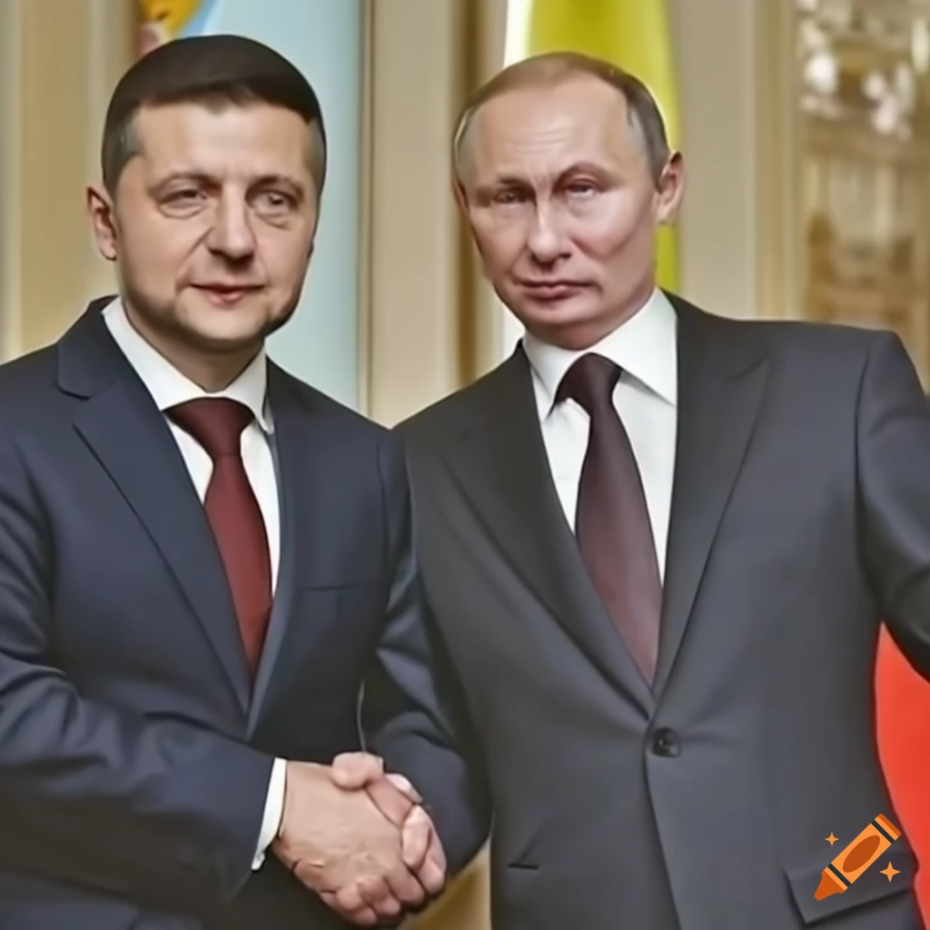 diplomatic meeting between Putin and Zelenskyy