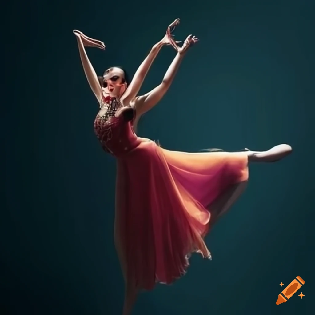 aesthetic female dancer in classic style