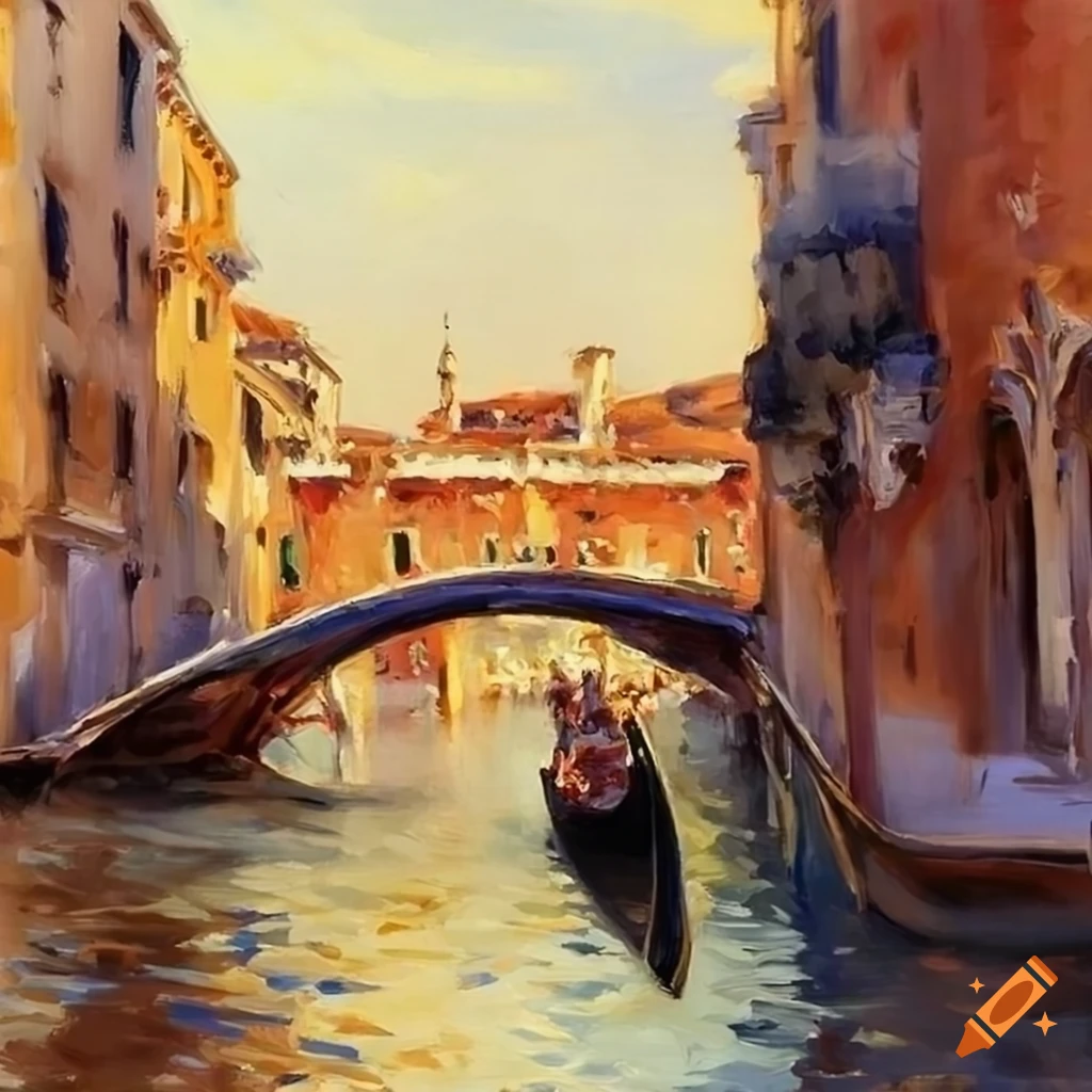 Sargent painting of a gondola in Venice