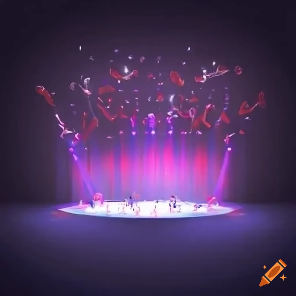 crowd cheering with light sticks at a concert