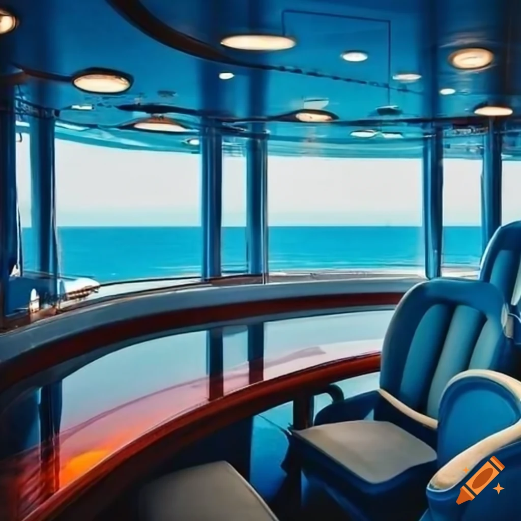 modern interior of a Taiwan cruise ship
