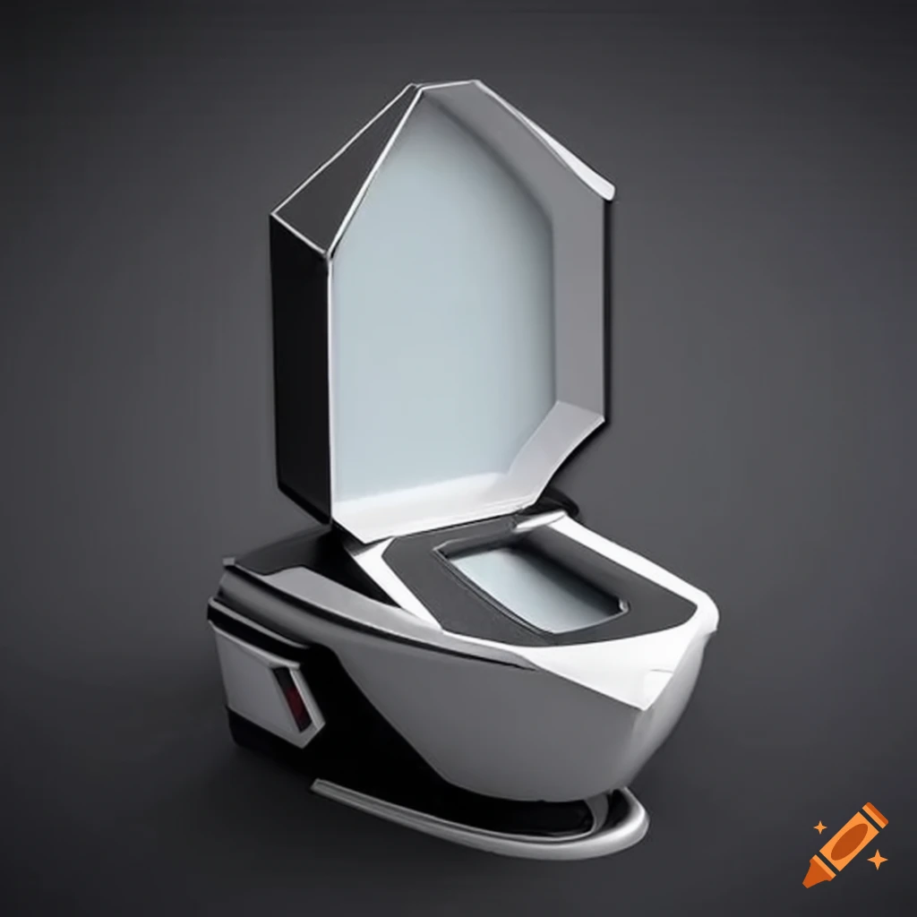 futuristic gaming toilet with Lamborghini-inspired features