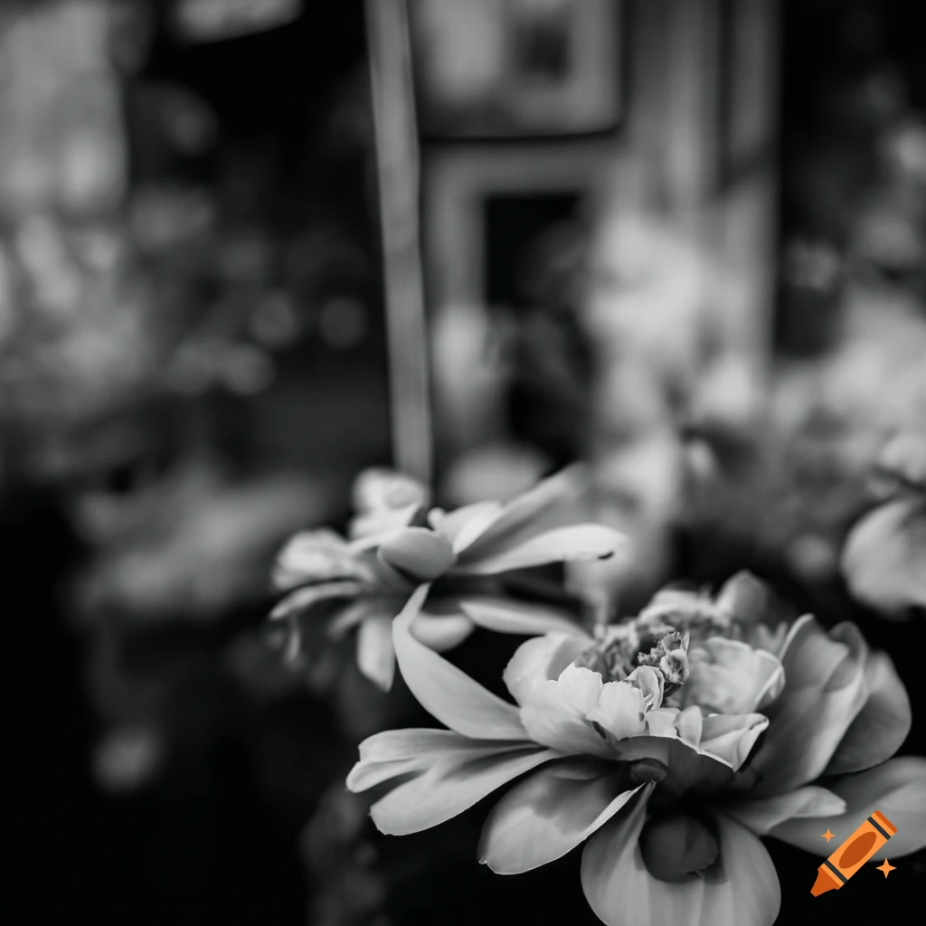 close up view of blooming flowers at a 1920s flower shop