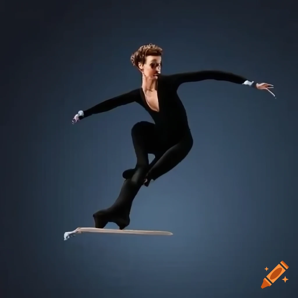 4k image of a figure skater performing a jump