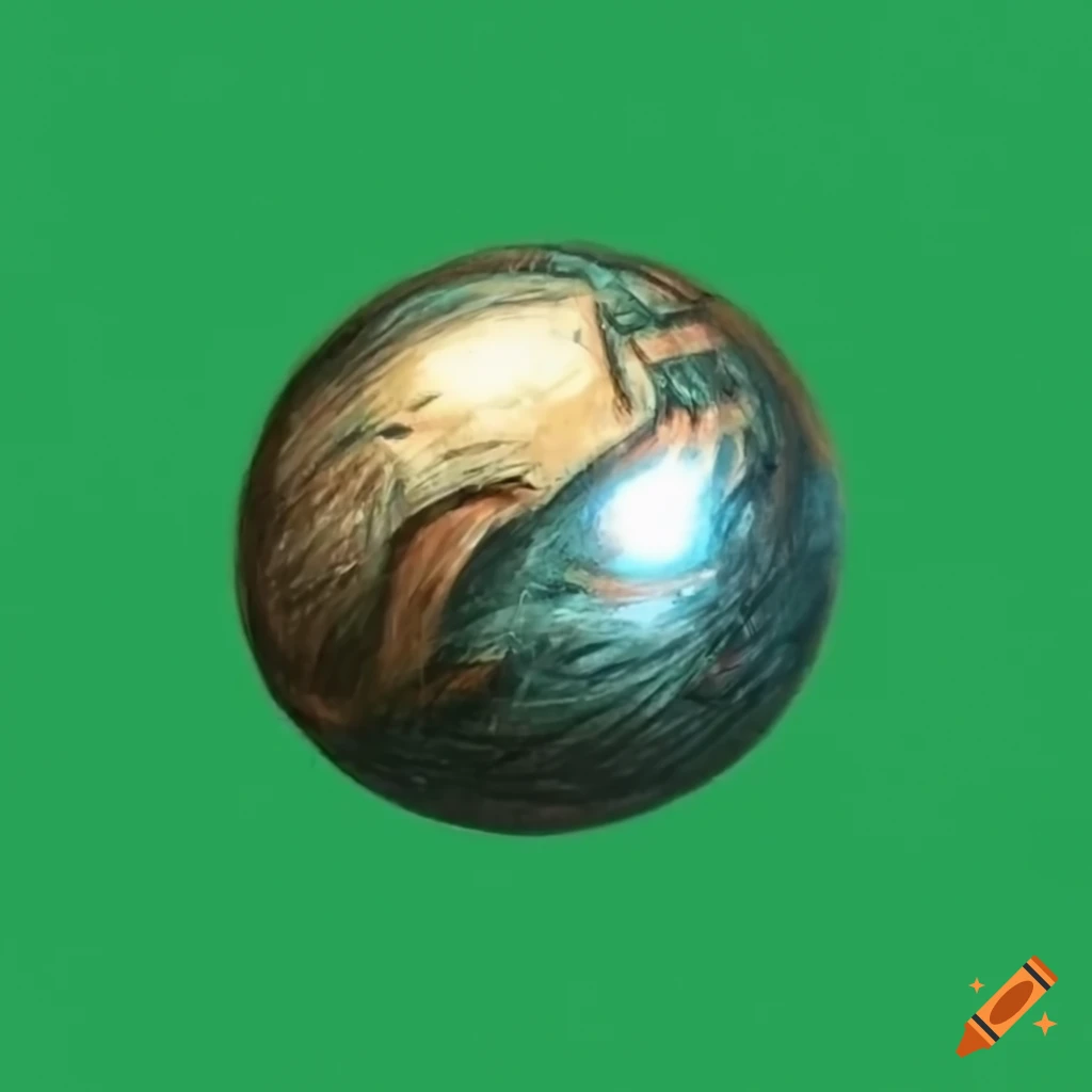 green screen background with a sci-fi Tungsten orb