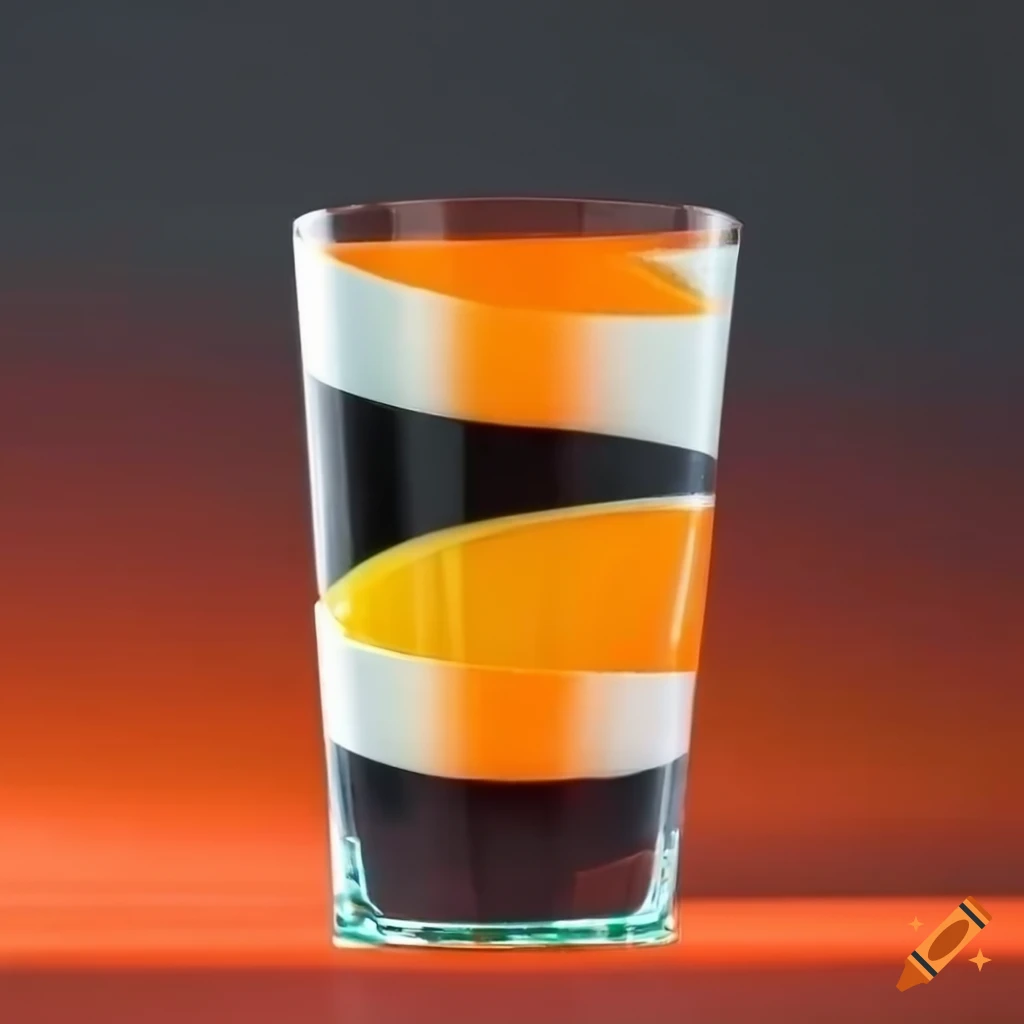 a layered cocktail in a shot glass