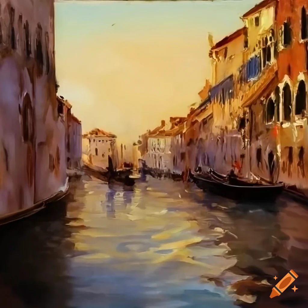 Sargent painting of a gondola in Venice