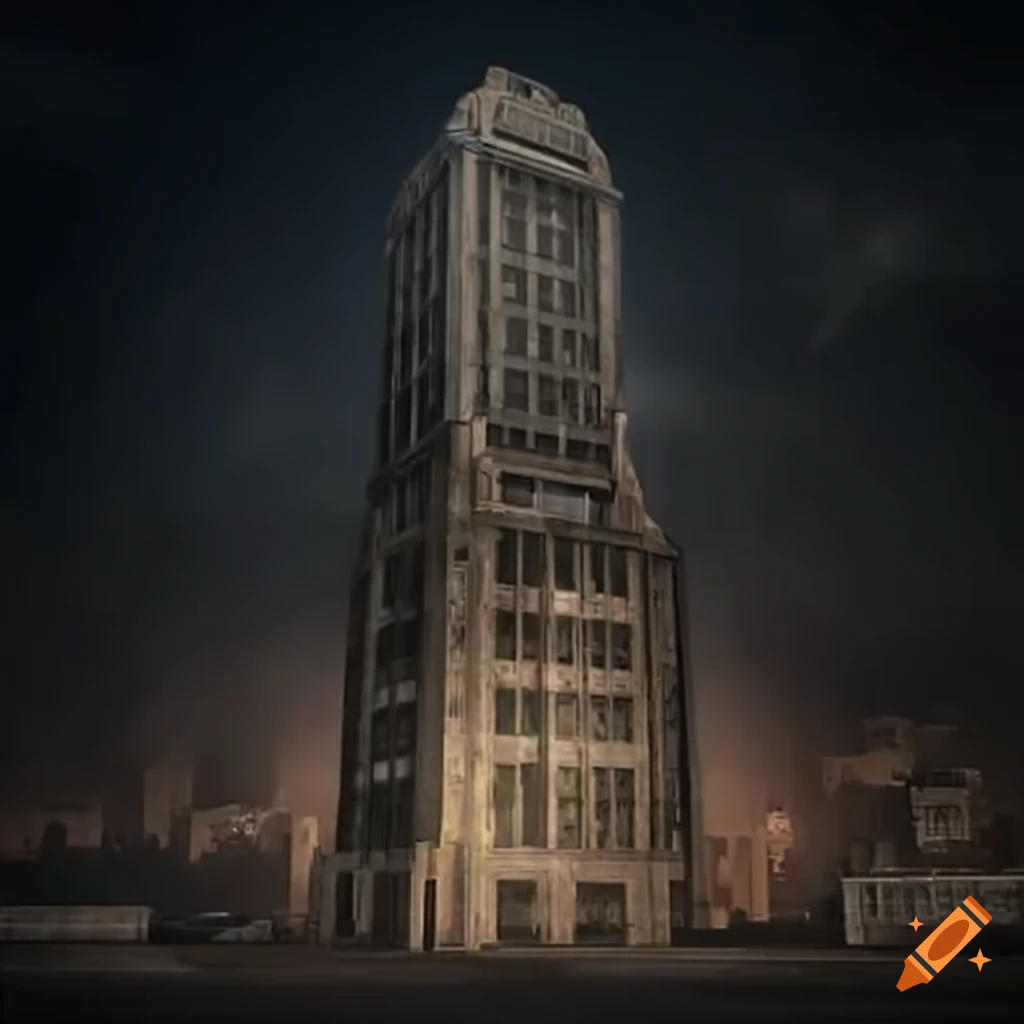 office building inspired by Fallout video games