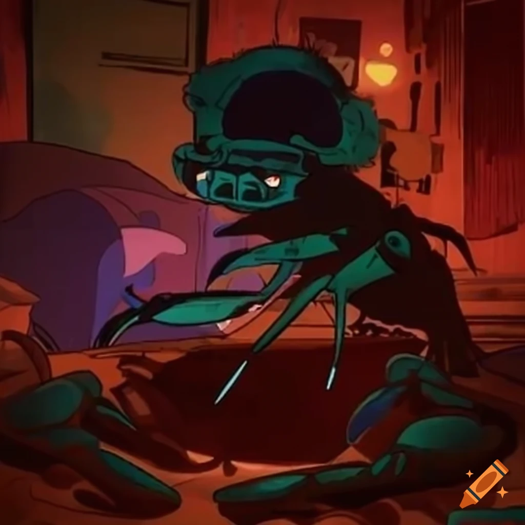 lo fi hip hop beats with a crab