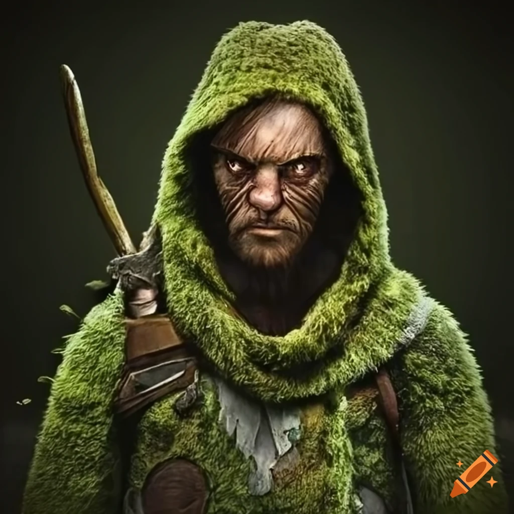 mossy stone with the word RANGER