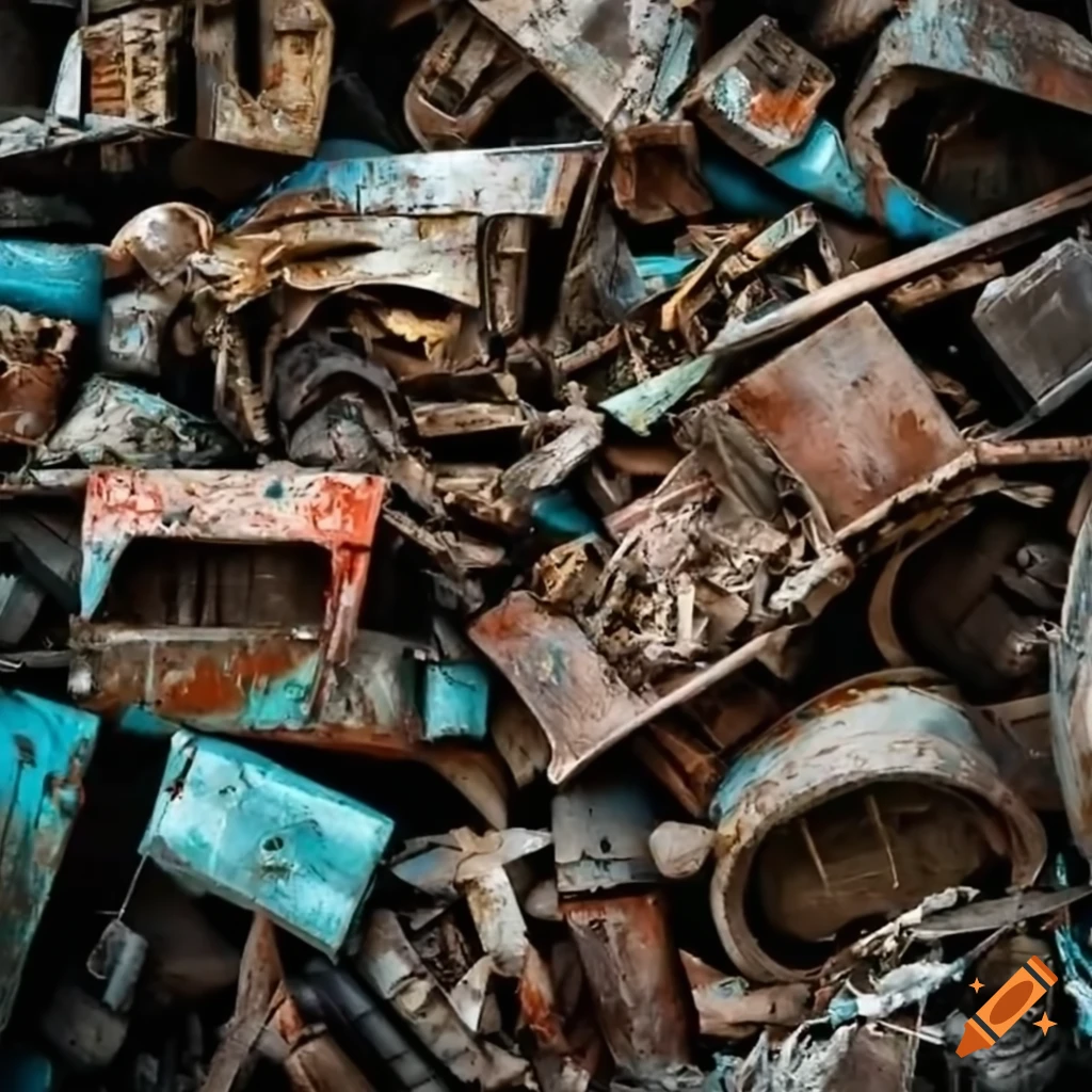 image of a pile of industrial scraps