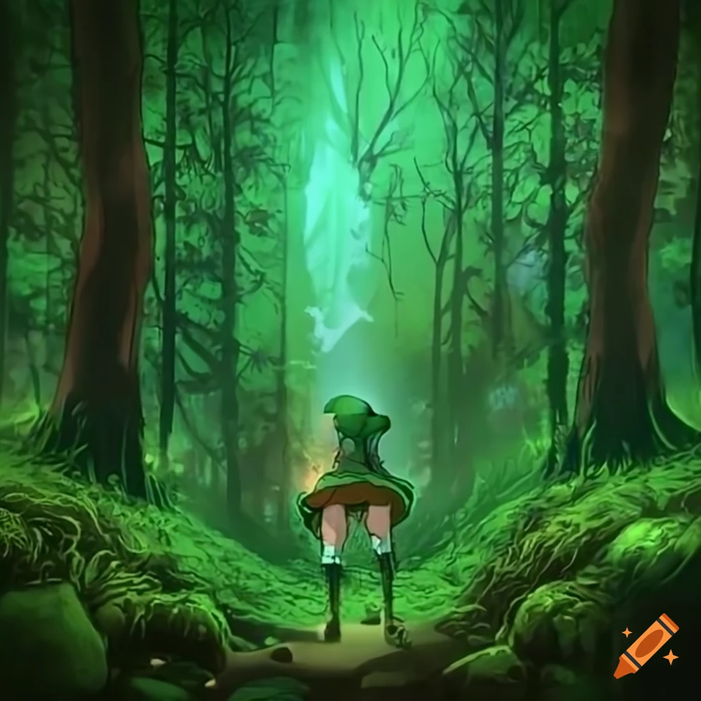 leprechaun in a colorful forest