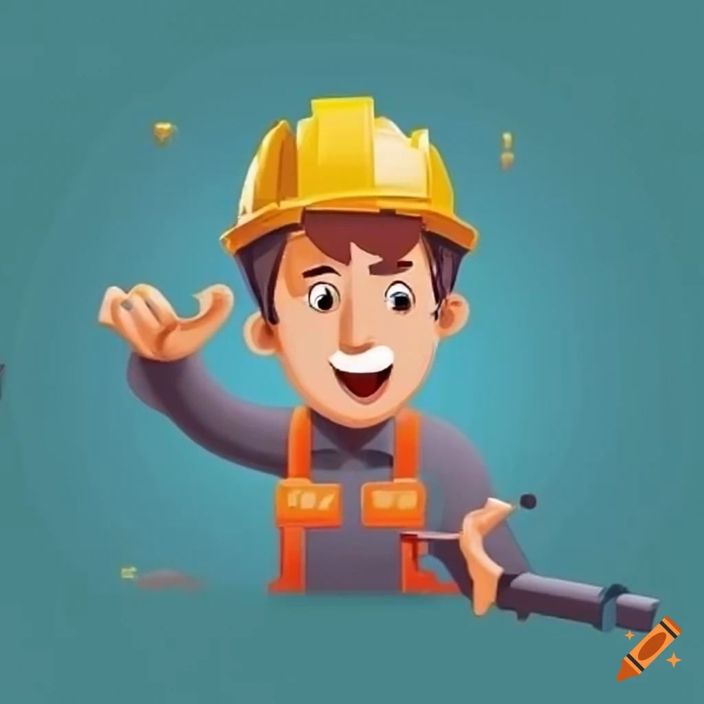 cartoon image of an engineer character
