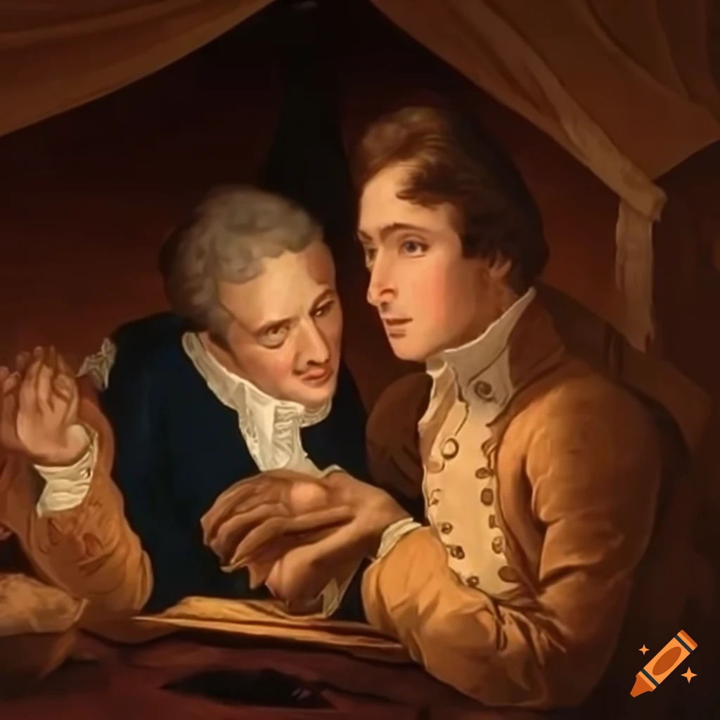 historical scene from the American revolution
