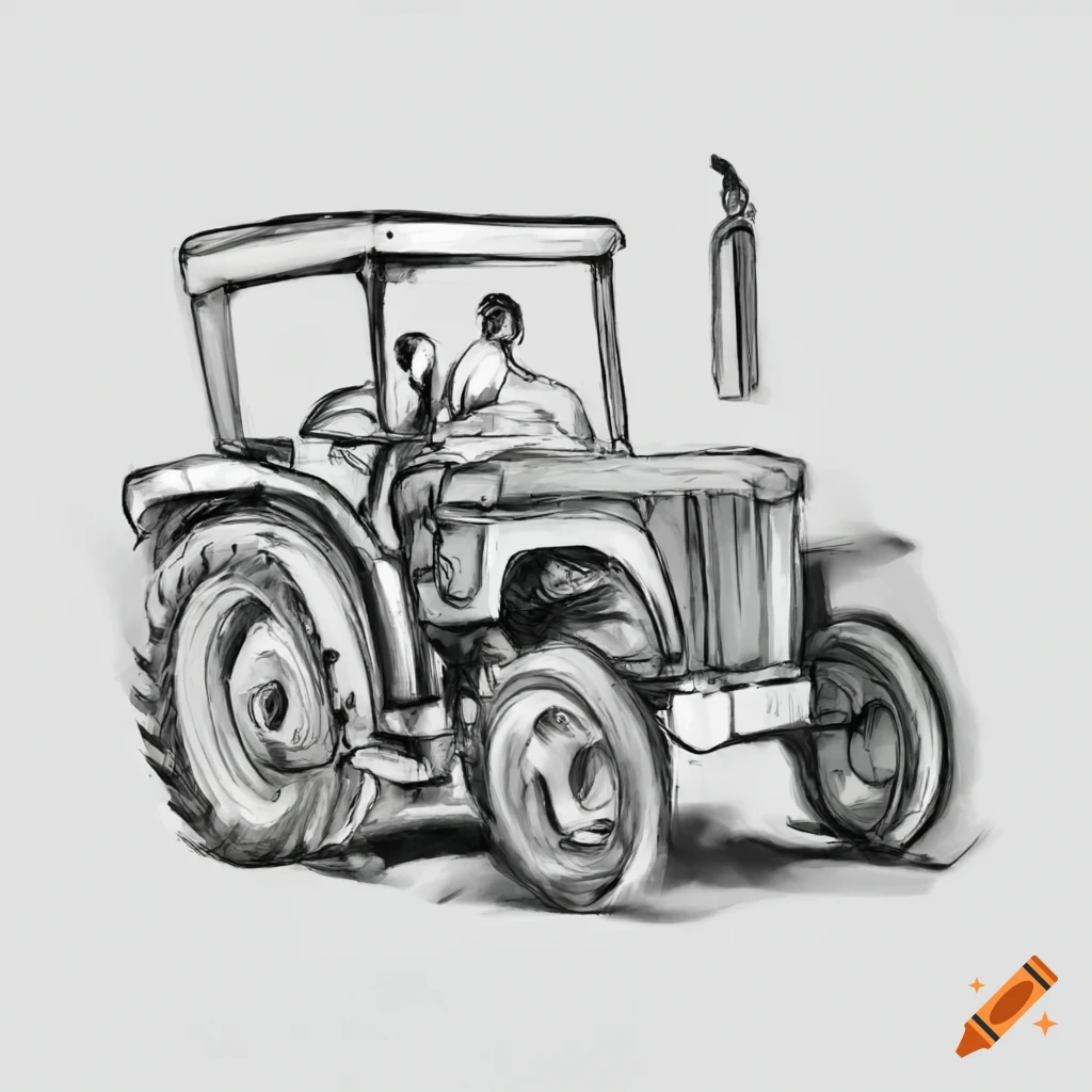 tractor on a farm
