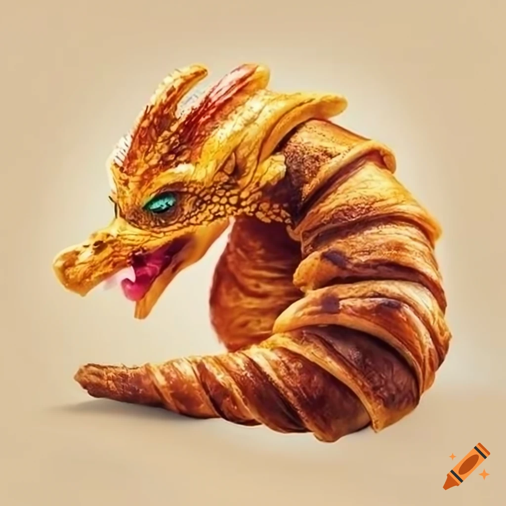 croissant shaped like a dragon