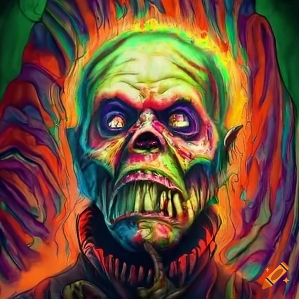 poster of a terrifying scene in an airplane