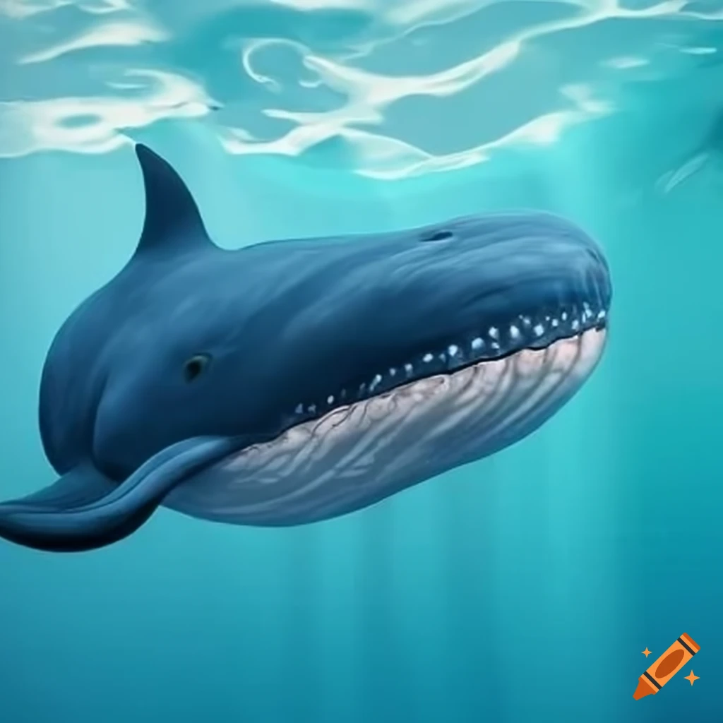 cute cartoon whale for kids