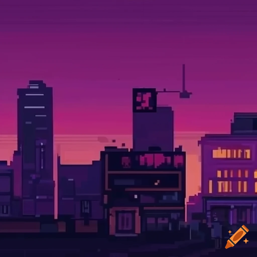 pixel art with a lo-fi aesthetic