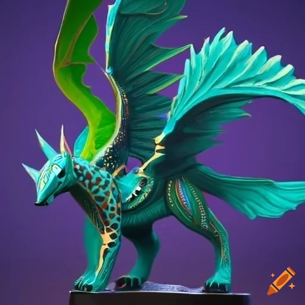 extremely detailed alebrije artwork