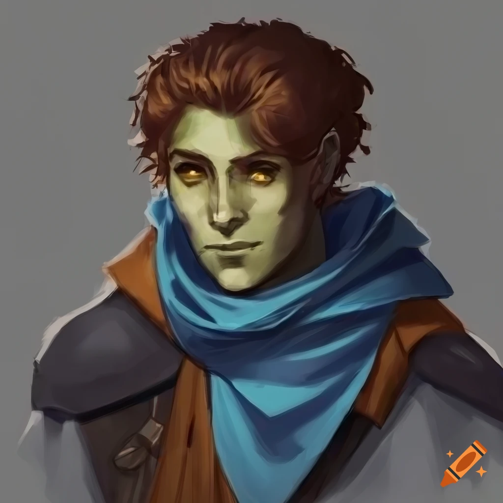 concept art of a male dnd rogue character