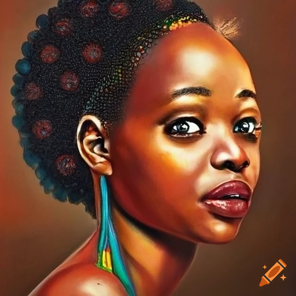 african-inspired artwork featuring black women