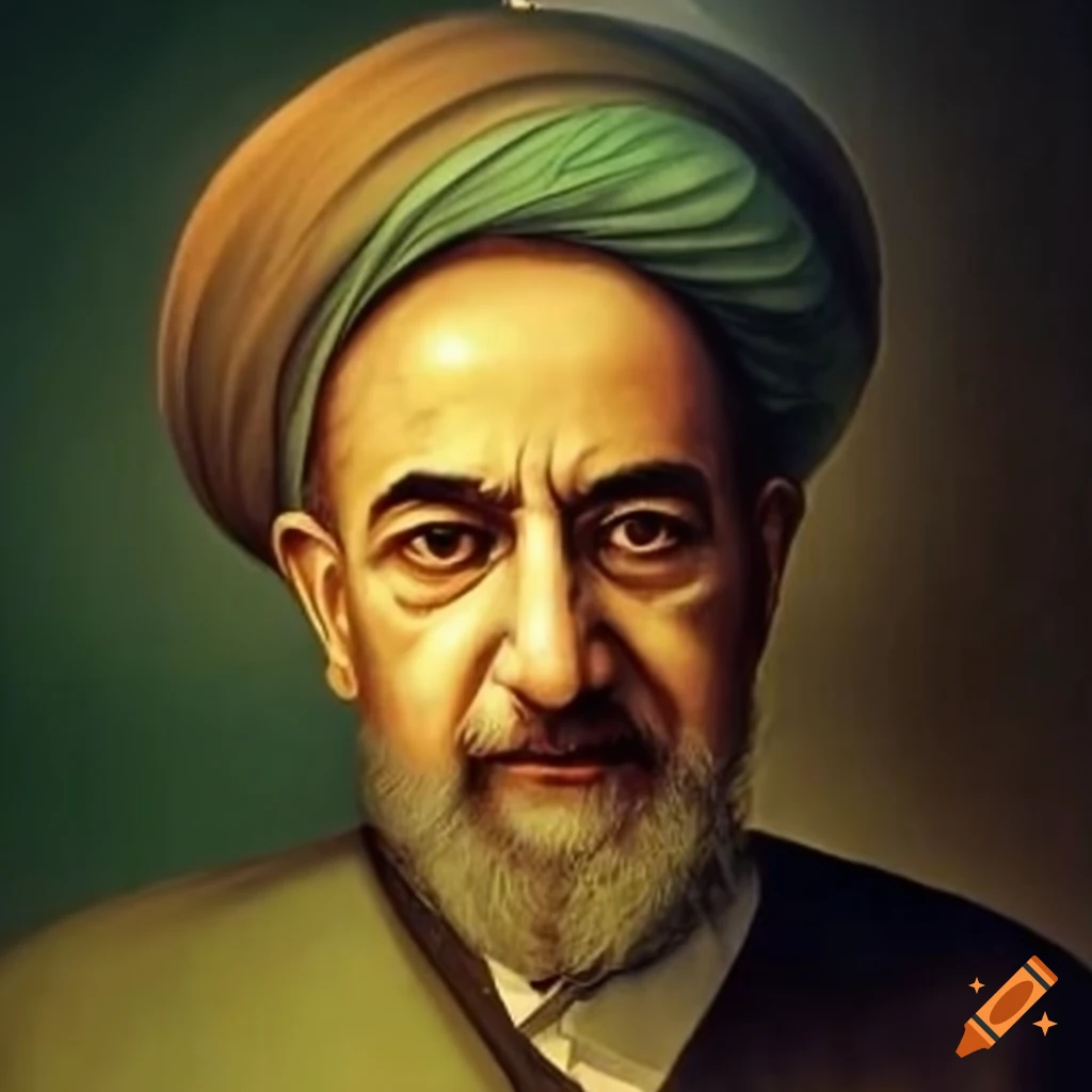 inspiring image of an Iranian poet