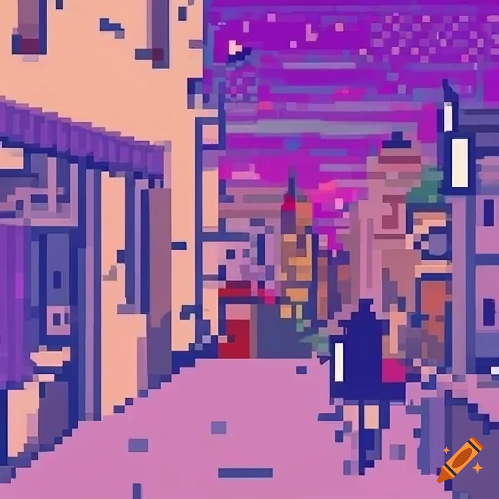 pixel art with a lo-fi aesthetic