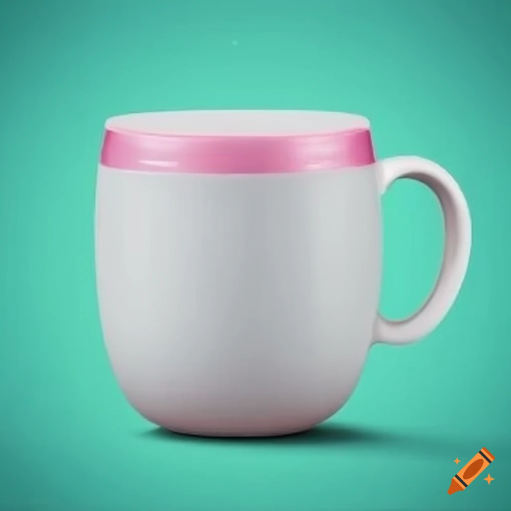 winter-themed mug mockup with snowflakes