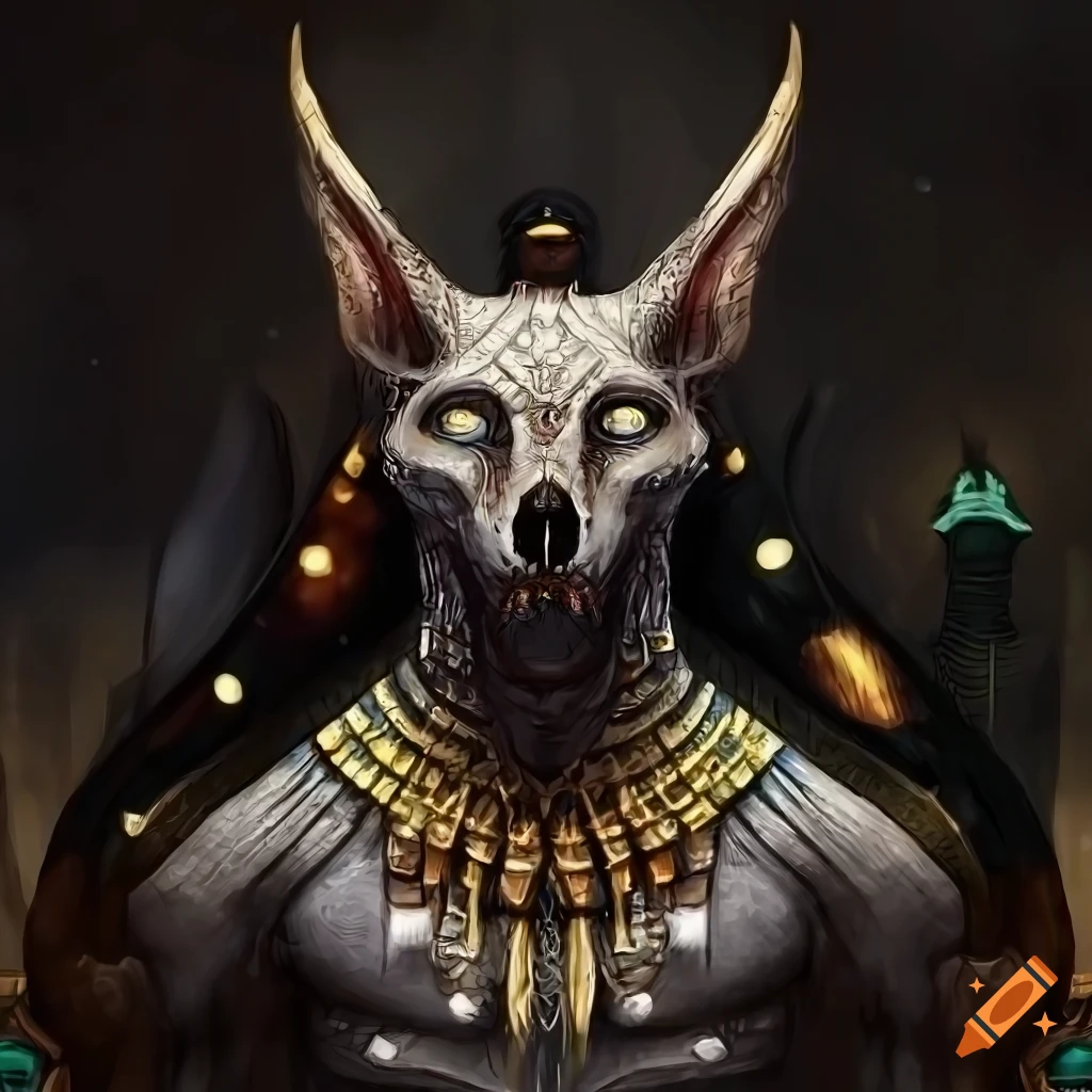 detailed artwork of Anubis, the Egyptian God of the Afterlife