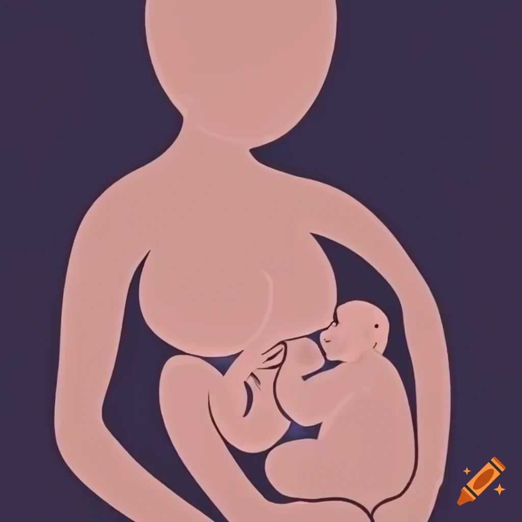 illustration icon of breastfeeding massage