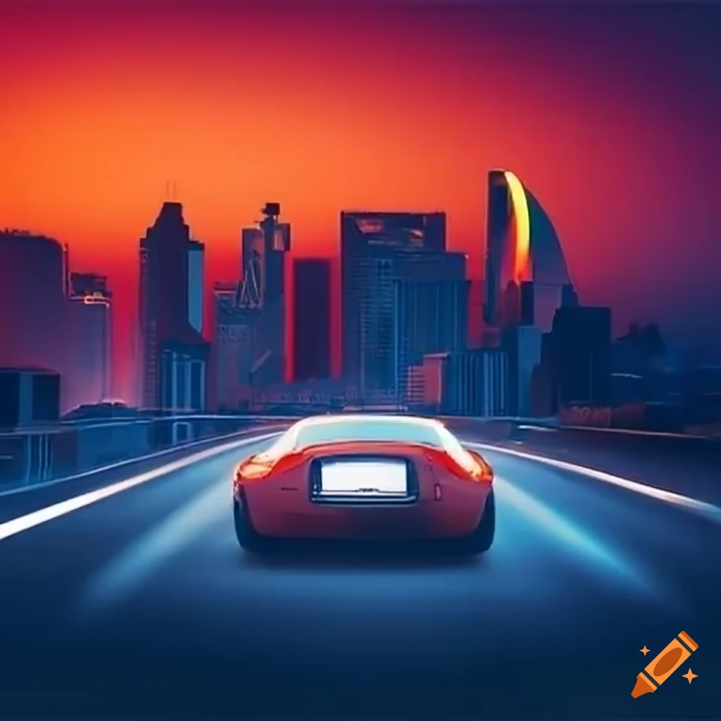 image of a car driving on the road