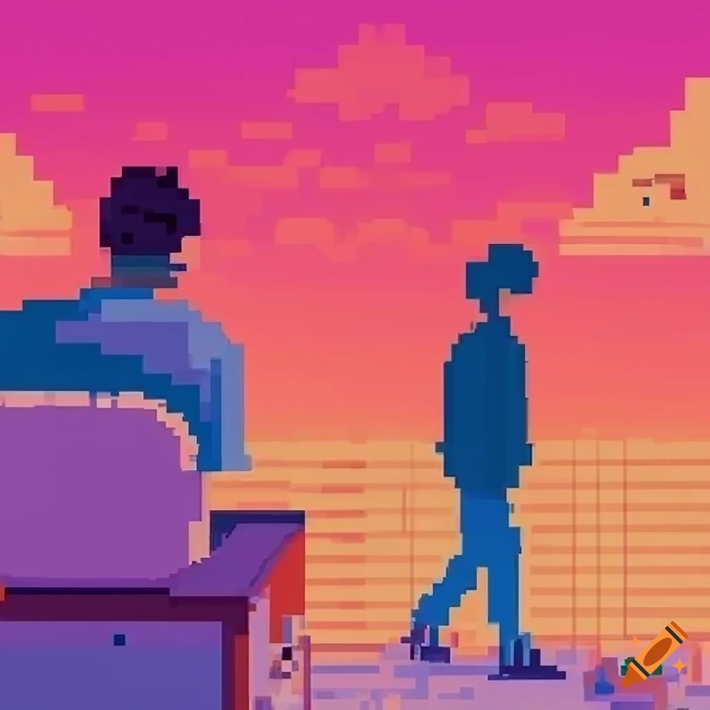 pixel art with a lo-fi aesthetic