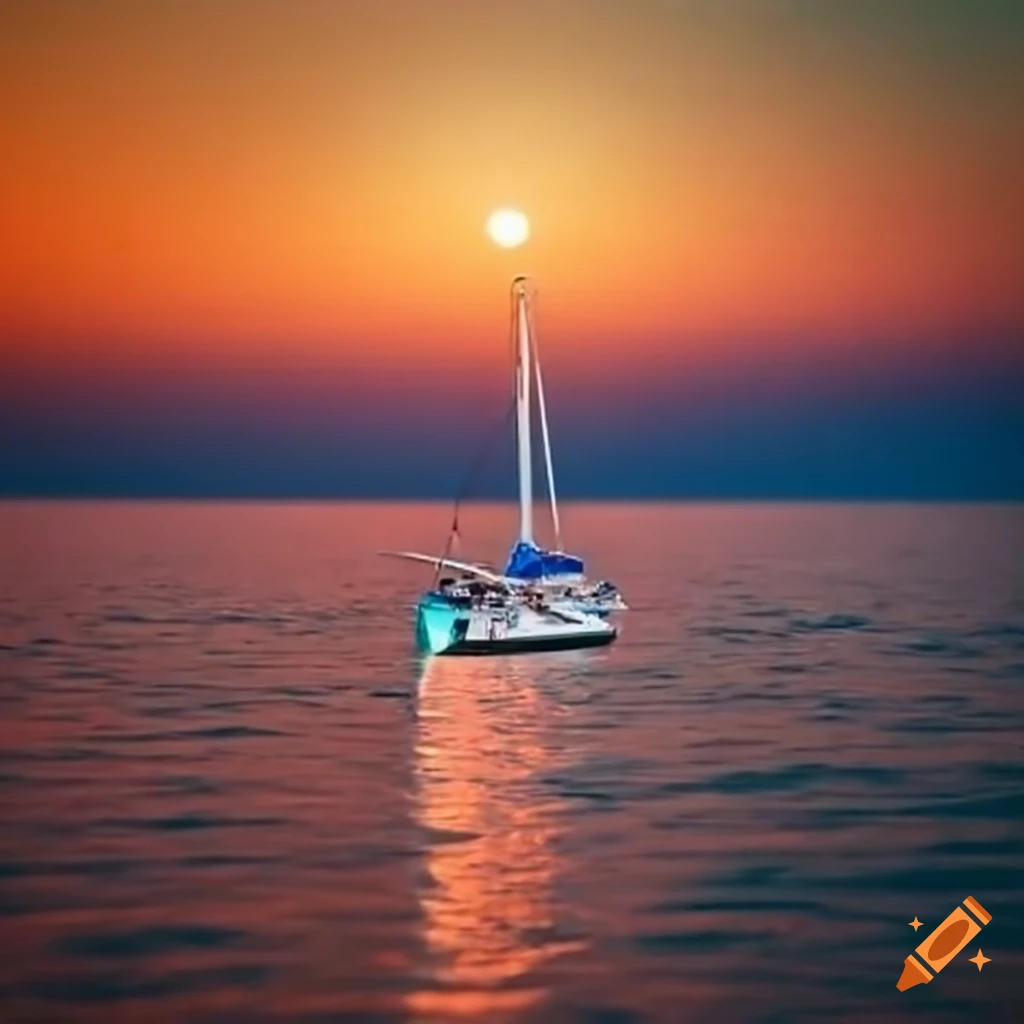 a yacht sailing on calm waters